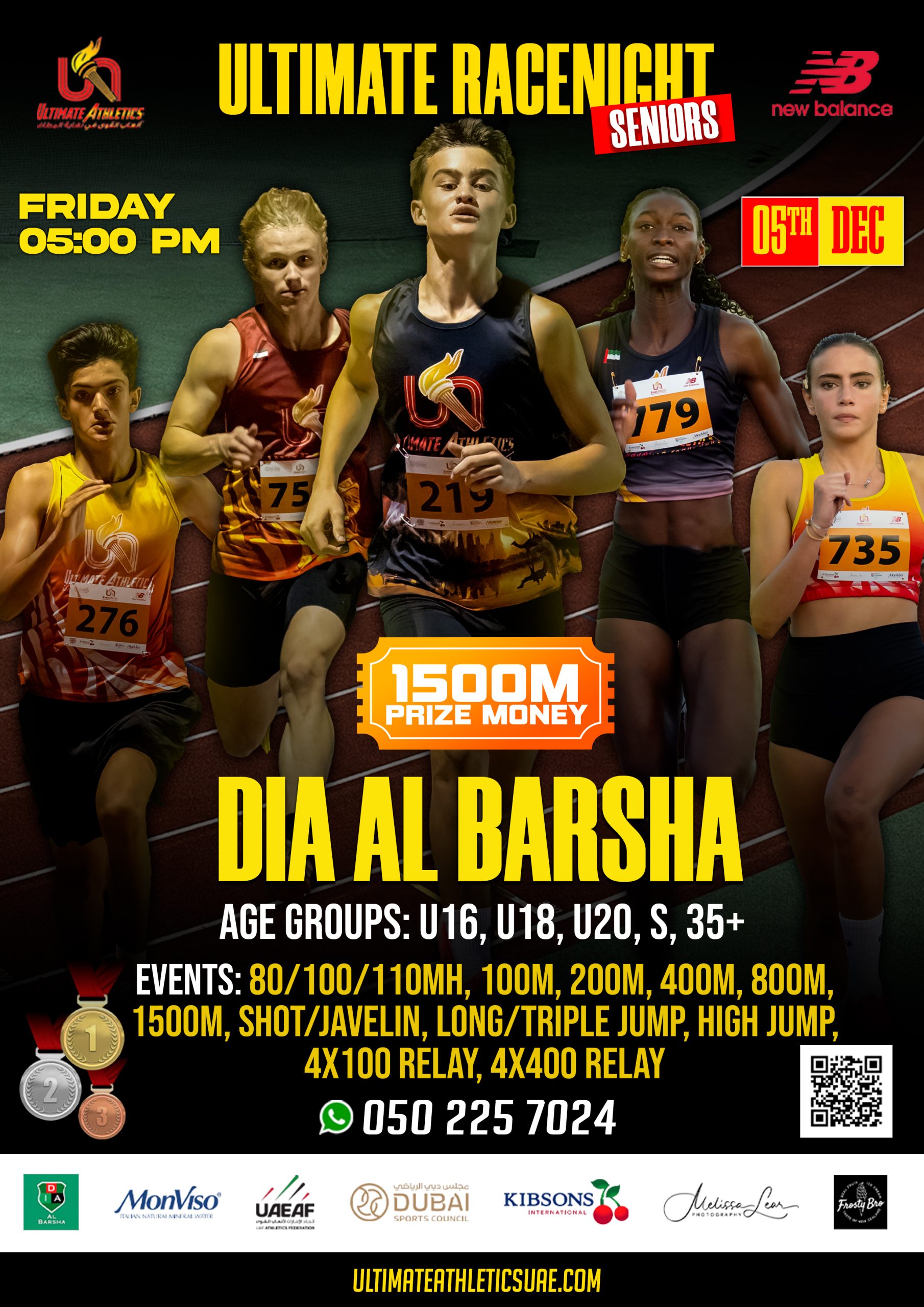 Seniors Racenight 05th dec flyer