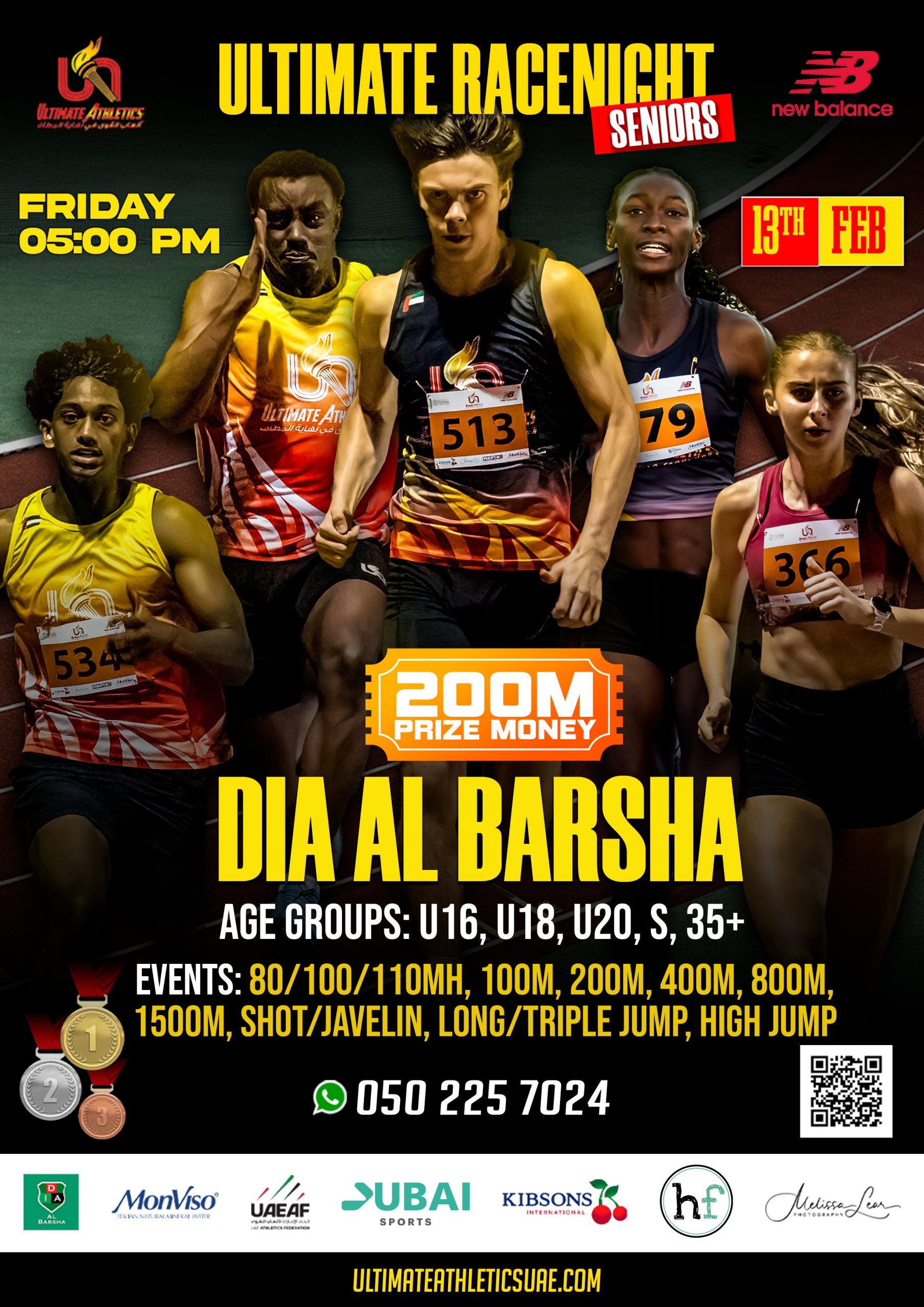 Seniors Racenight 13th feb flyer